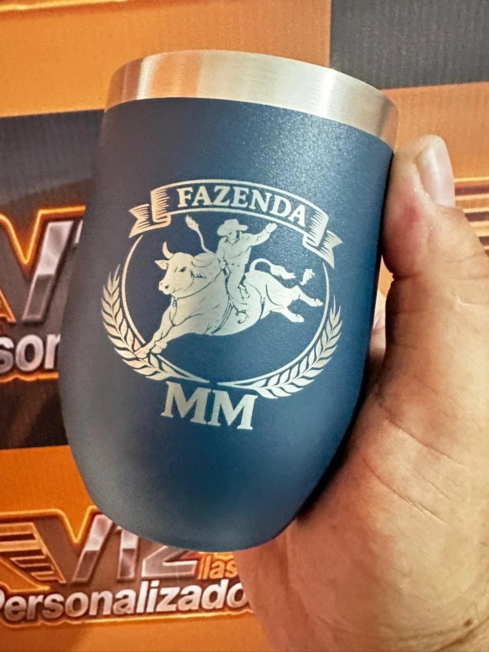 Cuia Térmica Azul marinho