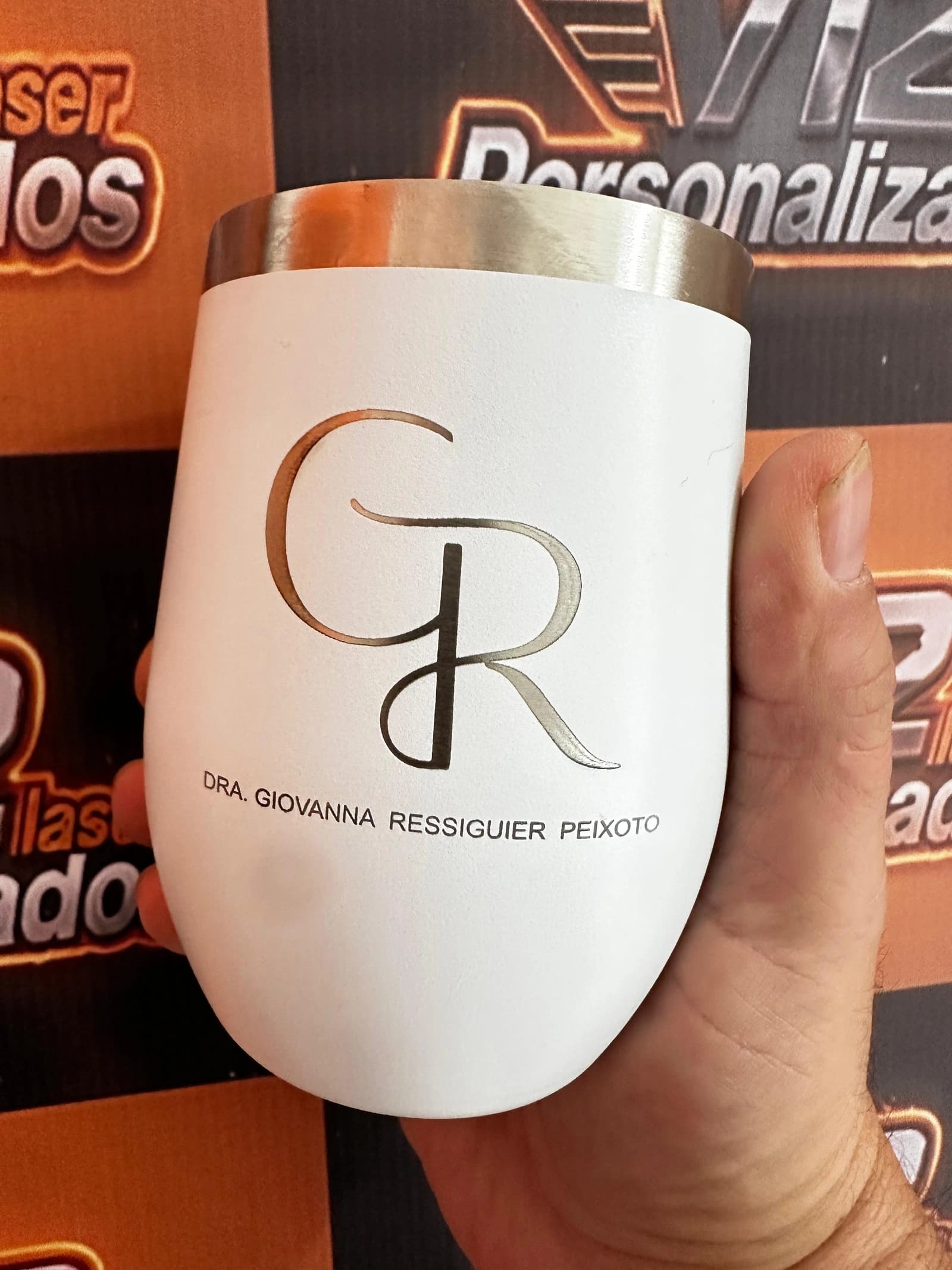Cuia Térmica Branca