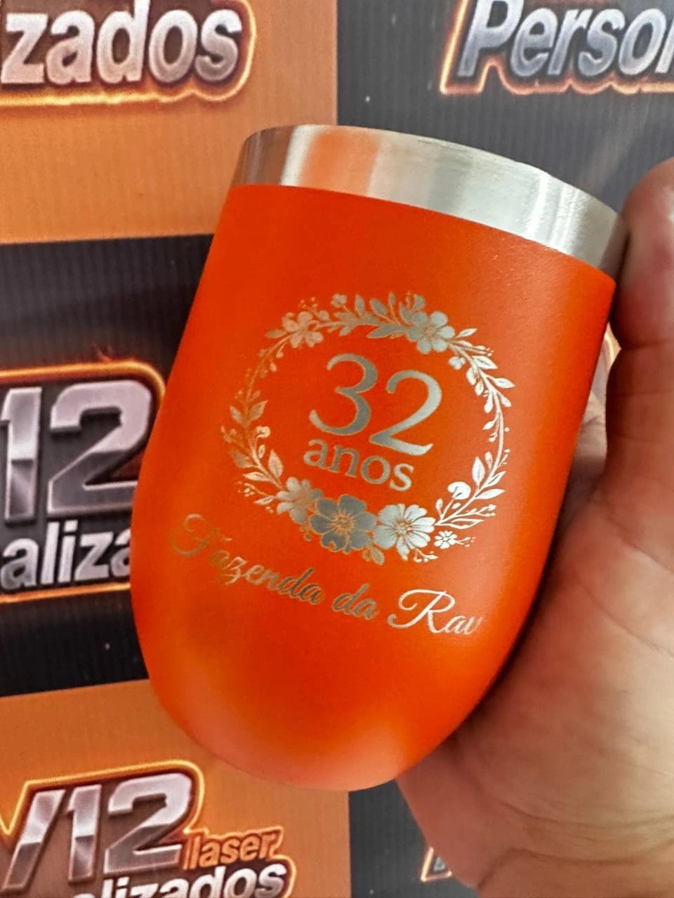 Cuia Térmica Laranja