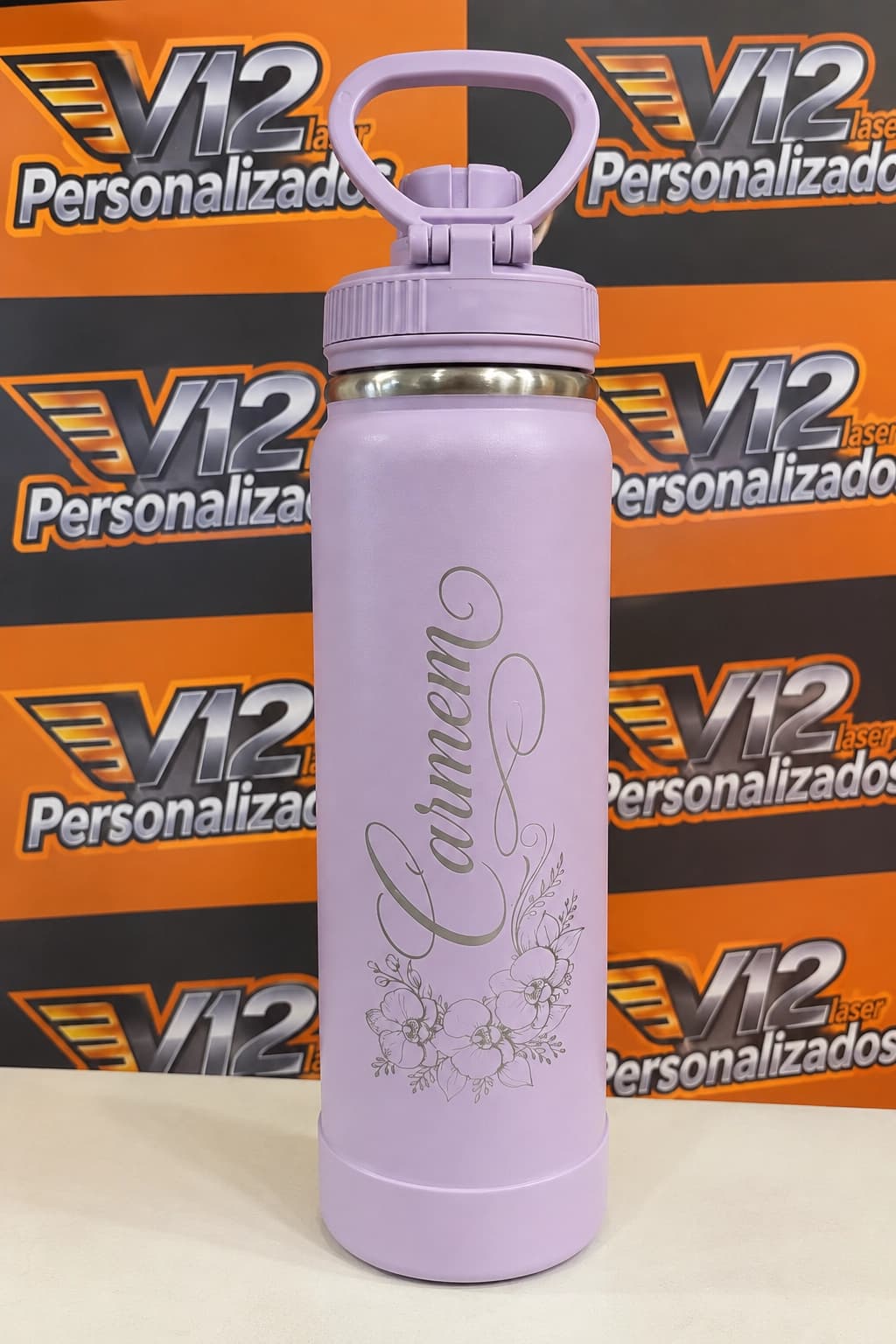 Garrafa Térmica Personalizada Lilás