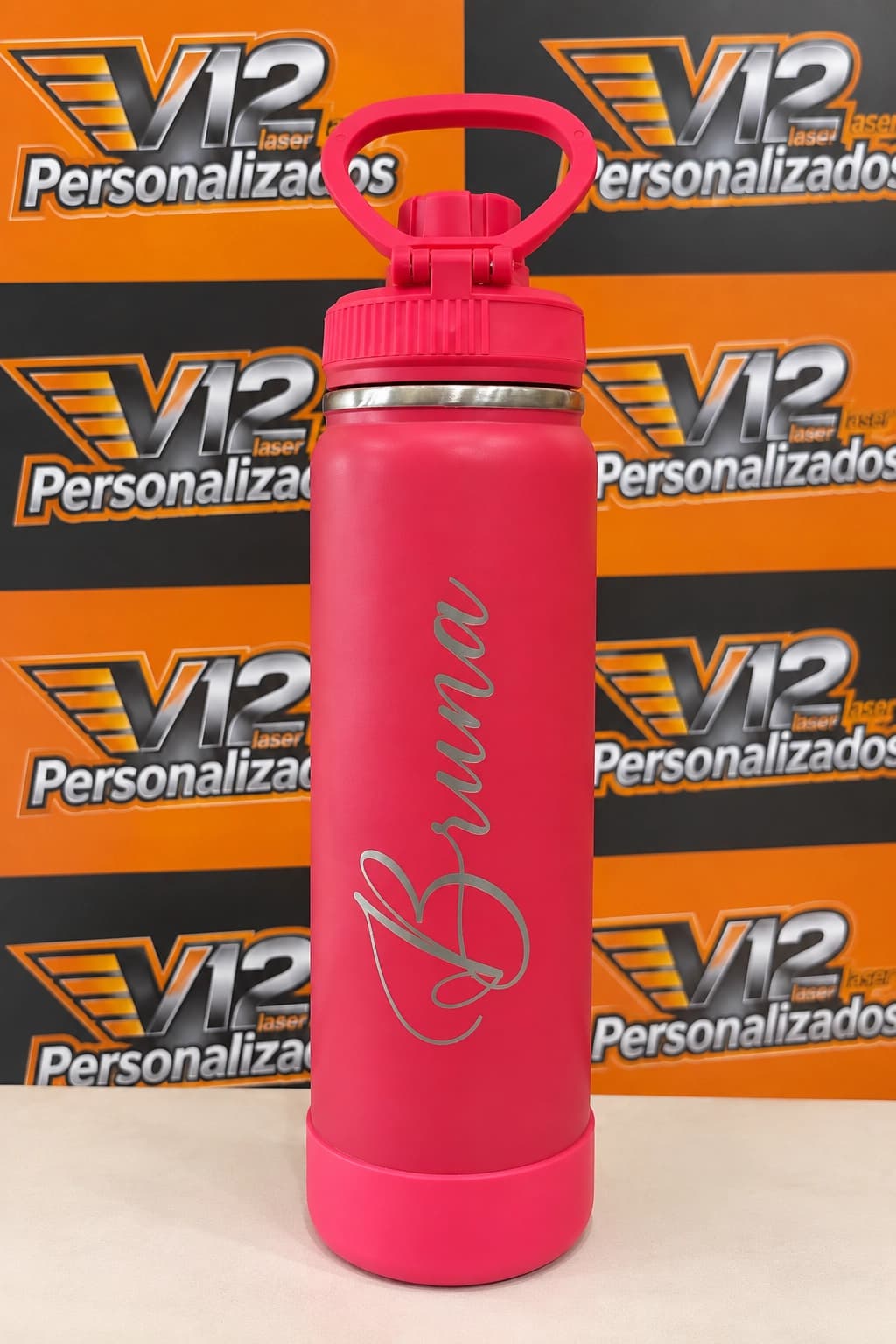 Garrafa Térmica Personalizada Rosa Pink
