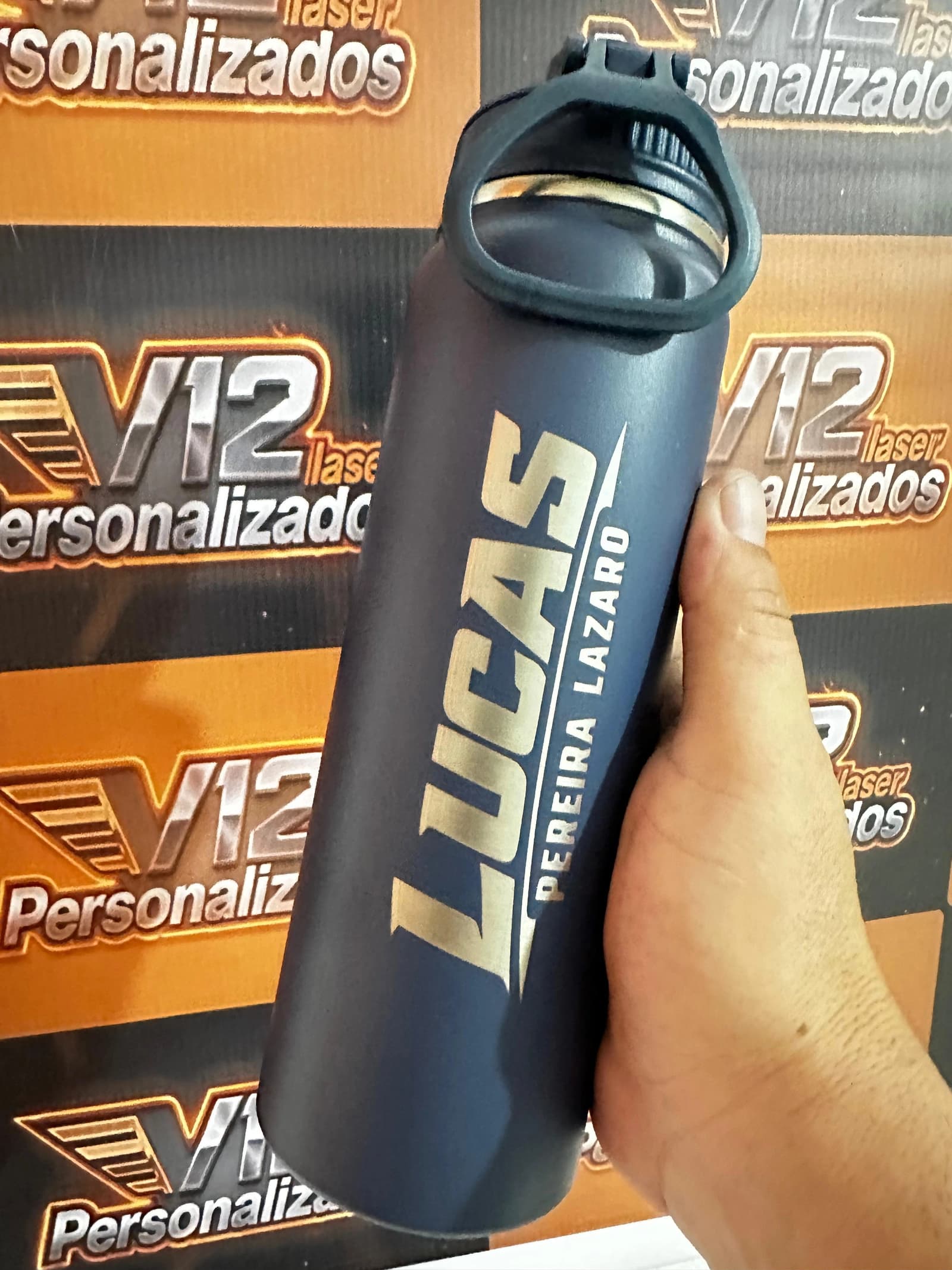 Garrafa Térmica Esportiva Preta